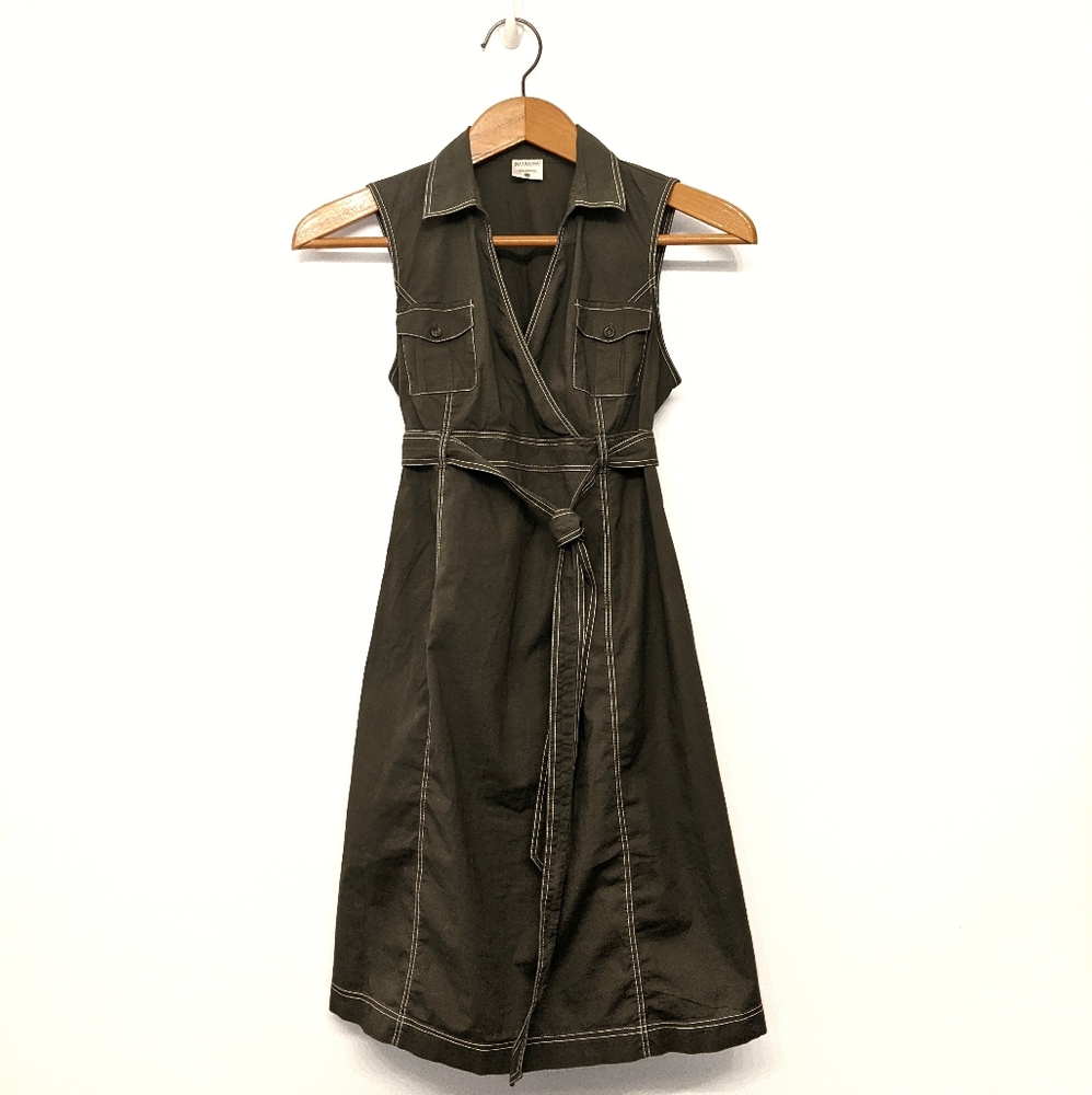 Motherhood Maternity Olive Green Dress (Medium)